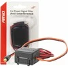Automobilinis signalo filtras su DC-DC keitikliu ir kištuku 12V – nuo trukdžių AMIO-04101