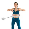 Smart Išmanusis hula hoop liekninamasis ratas su skaitikliu, smeigtukais ir svarmenimis, 50 cm, rožinis, REBEL ACTIVE