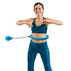 Smart Hula Hop liekninamasis lankas su kniedėmis ir svarmenimis, 50 cm, mėlynas, REBEL ACTIVE