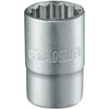 Nasadka 1/2 colio 12 taškų 23 mm matinis antgalis [su]