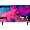 Televizorius TV Set Kruger &amp; Matz KM0224-V3 24" HD Smart TV Wi-Fi Juodas