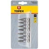Torx Antgalių Rinkinys TOPEX 39D378 (7 vnt., T10-T40, 1/4"