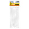 Užveržimo dirželiai TOPEX 2,5mm x 200mm Balti 100 vnt.
