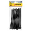 Užveržimo dirželiai TOPEX 4,8mm x 200mm, 75 vnt., Juodi