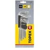 Topex Torx stiebo veržliarakčio komplektas L T10-T50 9vnt.