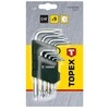 Topex Torx raktų rinkinys, tipas L T10-T50 9 vnt. 35D960