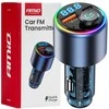 Automobilinis FM siųstuvas, 1×USB-A 1×USB-C 12V 24V AMIO-04655