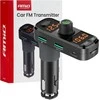 Automobilinis FM siųstuvas, 2×USB-A 1×USB-C Micro SD 12V 24V AMIO-04653