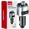Automobilinis FM siųstuvas, 2×USB-A Micro SD 12V 24V AMIO-04654