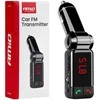 Automobilinis FM siųstuvas, 2×USB-A 12V 24V AMIO-04650