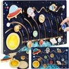 Medinė edukacinė dėlionė - saulės sistema Kruzzel 24763