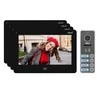 Orno 4 šeimos vaizdo domofonas, spalvotas laisvų rankų įranga, 7 colių LCD, jutiklinis ekranas, OSD meniu, atmintis, SD kortelės lizdas, DVR, vartų valdymas, juodas, FELIS MEMO MULTI4