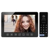 Orno Rinkinys Vaizdo domofono komplektas, be ragelio, spalvotas, 7" LCD, OSD meniu, vartų valdymas, su šifravimo įrenginiu ir RFID, juodas, ALCOR