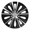 Versaco Ratų gaubtas 1 vnt. Rapide NC, juodas ir sidabrinis su chromuotais varžtais 16"