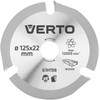 Tarcza Medžio pjovimo diskas su padavimo ribotuvu, 125 x 22,2 x 2,8 mm