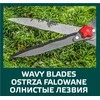 Nożyce Teleskopinės banguotos gyvatvorių žirklės 670–880 mm, peilis 200 mm