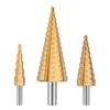 Grąžtas Verto Pakopiniai grąžtai 4-12, 4-20, 4-32 mm, TiN, 3 vnt.