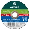 Pjovimo diskas metalui VERTO T41 (115 x 1,5 x 22 mm)