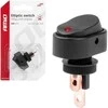Elipsinis jungiklis su raudonu apšvietimu 12/24V max 30A ON/OFF AMIO-03089