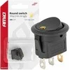 Jungiklis, apvalus mygtukas, 12 V 20 A, įjungimas/išjungimas, geltonas foninis apšvietimas, amio-03962