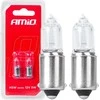 Halogeninės lemputės H5W 12V 5W BAX9S baltos 2vnt. blisterinėje pakuotėje amio-03354