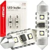LED lemputės, Canbus, festoon, C5W, 2SMD, 3838, 39 mm, baltos, 12 V, 24 V, amio-04249