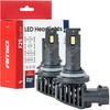 LED žibintų lemputės F25 Sidabrinis FULL CANBUS HB4 9006 52W 12V 24V AMIO-04707