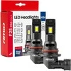 LED žibintų lemputės F25 PRO Juodas FULL CANBUS HB4 68W 12V 24V, AMIO-04723