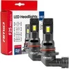 LED žibintų lemputės F25 PRO Juodas FULL CANBUS HB3 68W 12V 24V AMIO-04722
