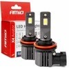 LED žibintų lemputės X4-series AVIATOR H8/H9/H11/H16 6500K max 44W AMIO-03765