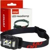 Akumuliatorinis LED galvos žibintas 2×XPG + 10 SMD, 1800 mAh, SUPER BRIGHT (BATT) AMIO-04668