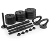 Spokey Rinkinys hantli 4w1 (sztanga, hantle, kettlebell, podpórki do pompek) PONDUS SET 20 kg (Rinkinys hantli 4w1 (sztanga, hantle, kettlebell, podpórki do pompek) Spokey PONDUS SET 20 kg)