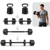 Spokey Svorių rinkinys 4in1 (štanga, hanteliai, kettlebell, atsispaudimų laikikliai) PONDUS SET 20 kg (Svorių rinkinys 4in1 (štanga, hanteliai, kettlebell, atsispaudimų laikikliai) Spokey PONDUS SET 20 kg)