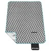 Vilnonė iškylos antklodė 180 x 210 cm su aliuminio folija Spokey PICNIC ZIGZAG