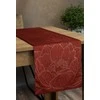 Eurofirany BLINK / 13 Aksominis stalo takelis su vandens lelijos raštu, 35X180 cm, spalva: plytų