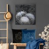 Eurofirany BLINK / 20 Aksominis pagalvės užvalkalas su vandens lelijos raštu, 45X45 cm, spalva: plytų