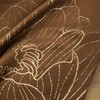 Eurofirany BLINK / 13 Aksominis stalo takelis su vandens lelijos raštu, 35X140 cm, spalva: ruda