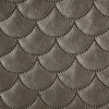 Eurofirany ARIEL Minkšto aksomo lovatiesė dygsniuota karšto spaudimo būdu (hot press) su žuvies žvynų motyvu, 220X240 cm, spalva: smėlio