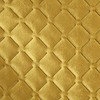 Eurofirany Garstyčių spalvos geometrinis aksominis užtiesalas, dvipusis dekoratyvinis uždangalas, 230x260 cm, karšto spaudimo dygsniavimas, minkšta poliesterio lovatiesė, prabangi namų tekstilė Lovatiesė