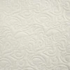 Eurofirany Kreminė lino imitacijos dekoratyvinė lovatiesė, 220x240 cm, minkštas užpildas, zigzago raštas, sofos užtiesalas, lovos uždangalas Lovatiesė