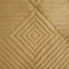 Eurofirany SOFIA/2 Minkšto ir matinio aksomo lovatiesė, dygsniuota karšto spaudimo būdu (hot press), su geometriniu raštu, 220X240 cm, spalva: medaus