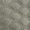 Eurofirany Sidabrinis geometrinis aksominis lovos užtiesalas, dekoratyvinė lovatiesė dvigulei lovai, 220x240 cm, modernus miegamojo akcentas, minkštas pledas Lovatiesė