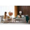 Eurofirany CHP/GAJA/2/C.BEIGE 60X60 C.BEIGE/PIPING