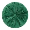 Eurofirany VELVET / 40 Apvali pagalvėlė iš minkšto aksomo, dygsniuota su sagute, su užpildu, ∅ 40 cm, spalva: tamsi smėlio Pagalvės užvalkalas