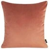 Eurofirany VELVET / 57 Dvipusis aksomo ir imitacinio lino pagalvės užvalkalas su apvadais kraštuose, 45X45 cm, spalva: tamsiai rožinė