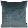 Eurofirany VELVET / 58 Minkšto aksomo pagalvės užvalkalas su įspaustu ginkmedžio lapų raštu, 45X45 cm, spalva: tamsi mėtų