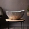 Eurofirany Dekoratyvinis metalinis dubuo, sidabrinė apdaila, 45x22x22 cm, modernus dizainas, universali stalo puošmena, namų akcentas, stilingas interjero elementas