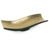 Eurofirany Dekoratyvinis metalinis dubuo, tamsiai žalias su auksiniais akcentais, modernus interjero akcentas, 33x15x8 cm, elegantiška namų dekoracija, stilingas padėklas