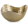 Eurofirany Dekoratyvinis metalinis dubuo, kvadrato formos, auksinė apdaila, 25x25x13 cm, modernus interjero akcentas, namų dekoro aksesuaras, stilinga vaza