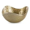 Eurofirany Dekoratyvinis metalinis dubuo, kvadrato formos, auksinė apdaila, 25x25x13 cm, modernus interjero akcentas, namų dekoro aksesuaras, stilinga vaza